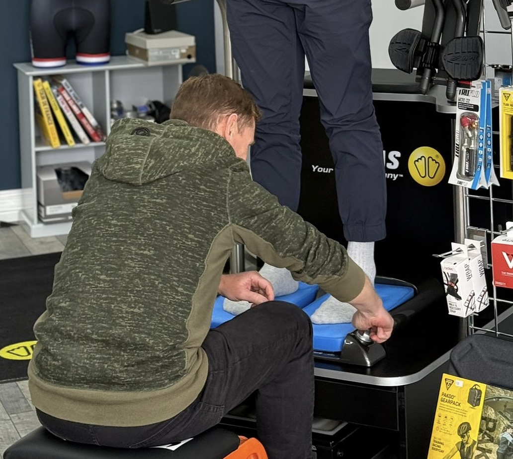 3D foot scan in progress